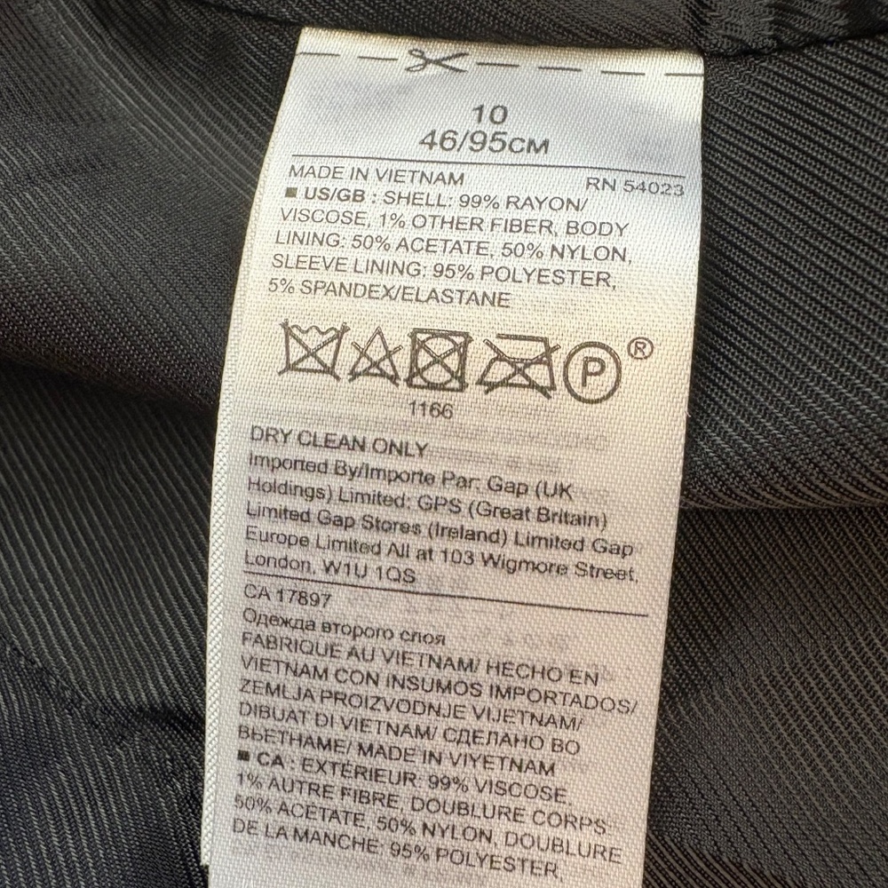 Banana Republic Navy Pinstripe Blazer - Picture 4 of 14